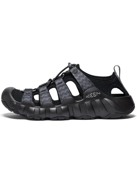 Men\'s Black Steel Grey Hyper port Closed Toe Breathable Easy On Sandal Shoes